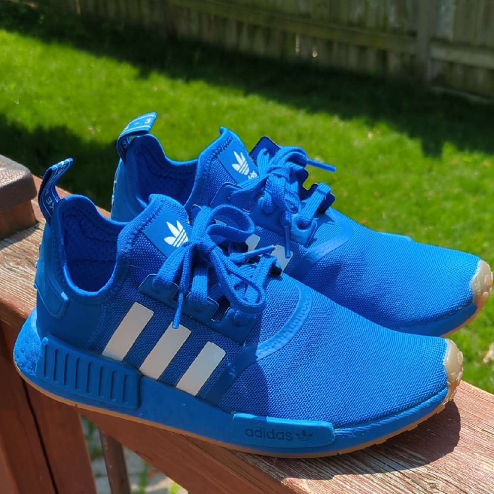 Adidas Blue Sneakers with BOOST Technology